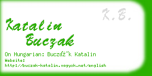 katalin buczak business card